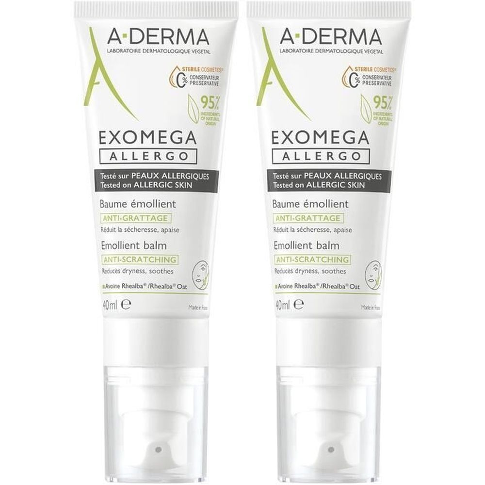 A-DERMA EXOMEGA ALLERGO Baume émollient anti-grattage Cosmétique Stérile