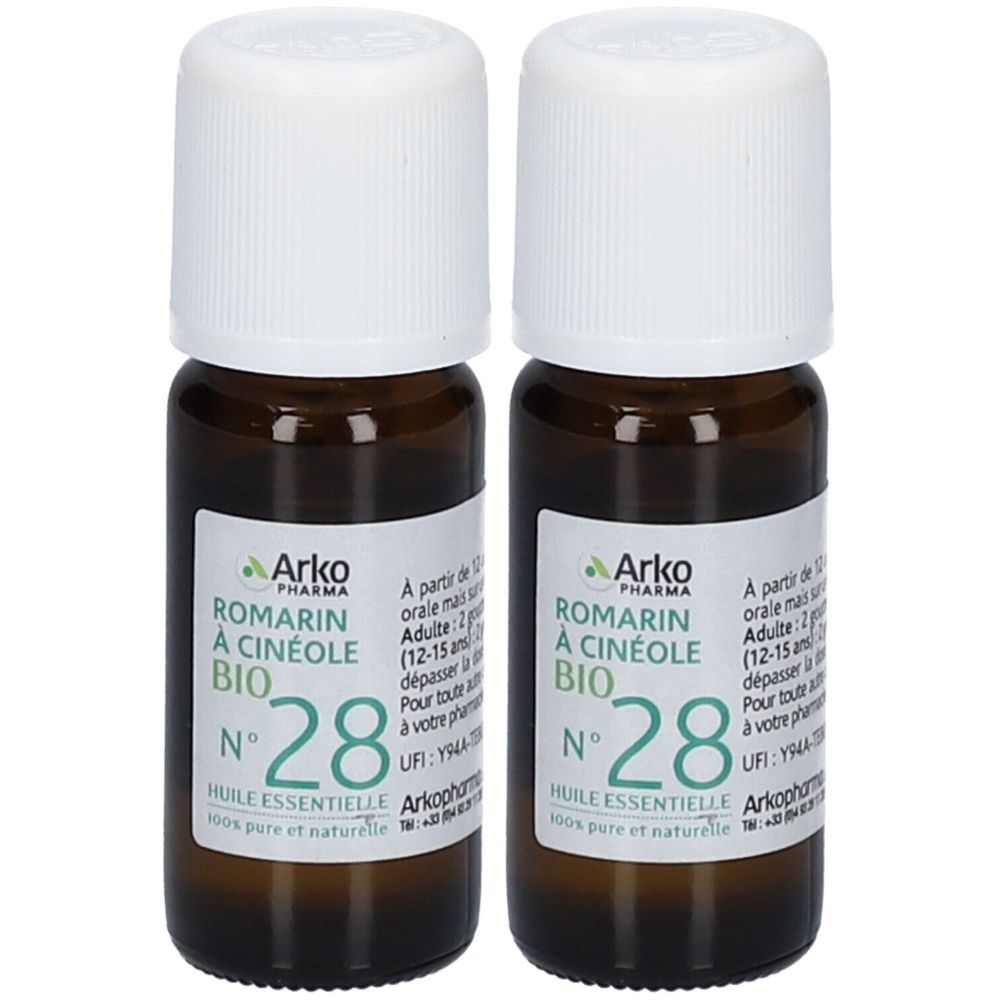ARKOPHARMA Huile essentielle Romarin à Cinéole bio N°28