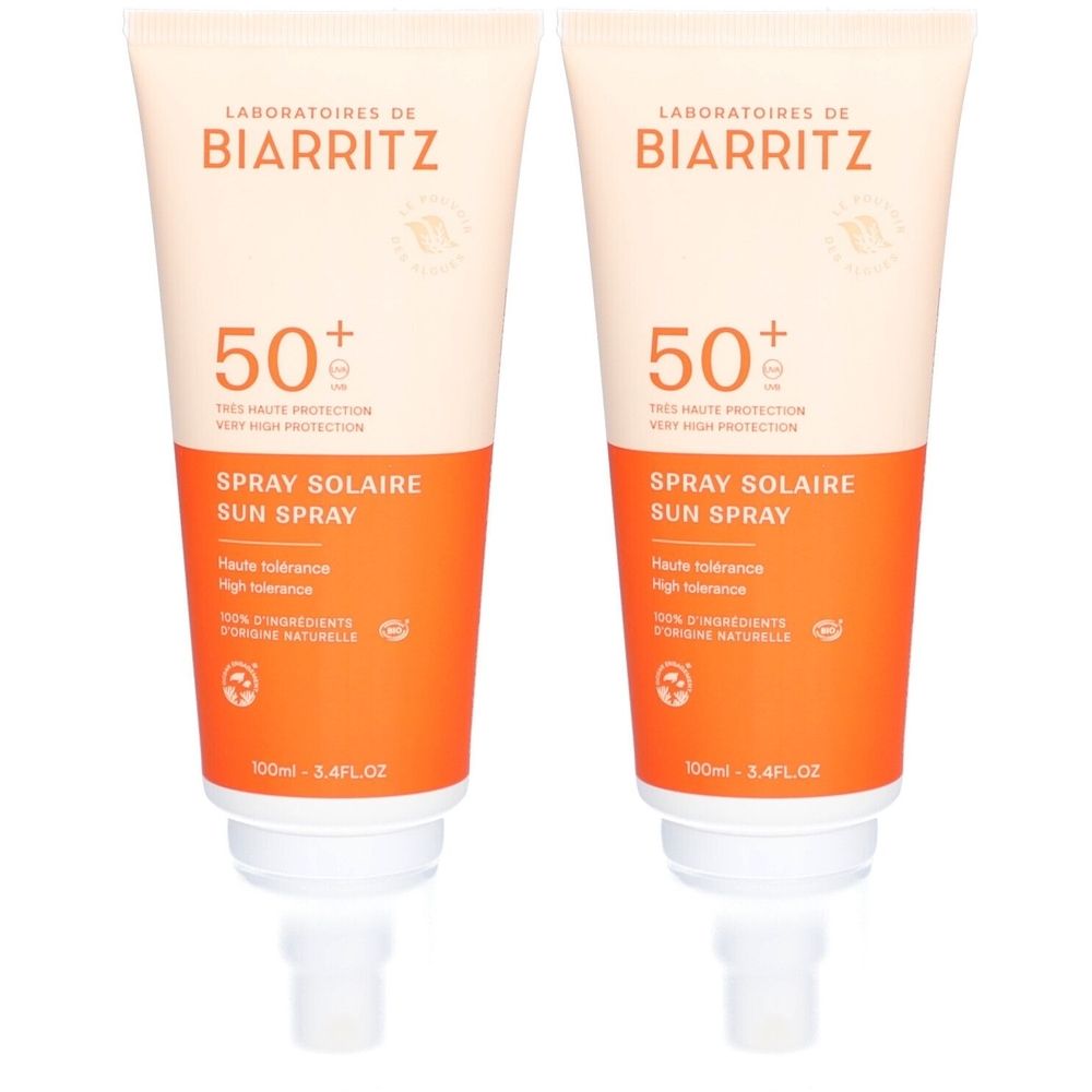 Laboratoires de Biarritz Alga Maris Spray solaire SPF50+ visage et corps