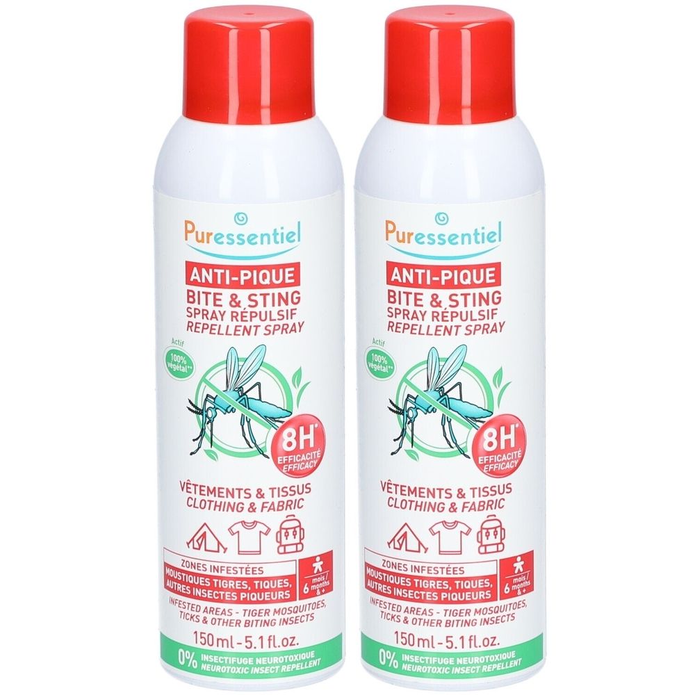 Puressentiel ANTI-PIQUE Spray Répulsif Vêtements & Tissus