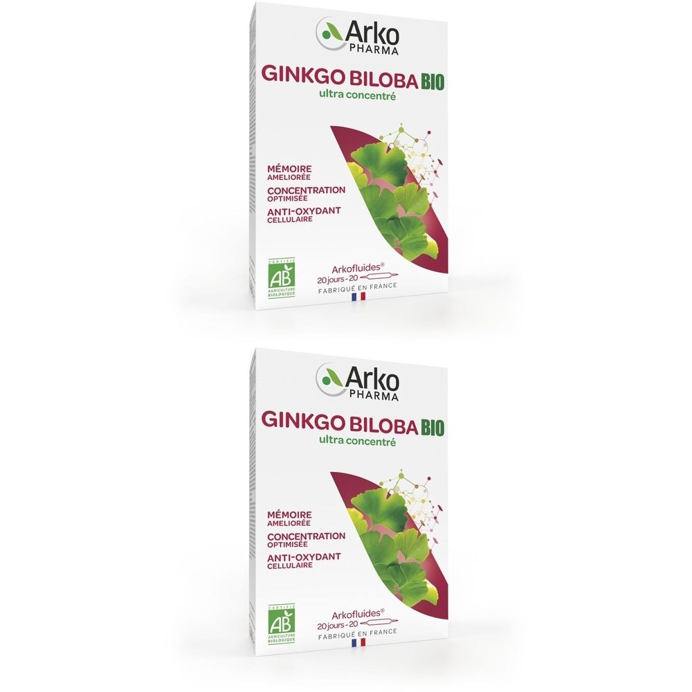 Arkopharma Arkofluides® Mémoire Concentration BIO Ampoule