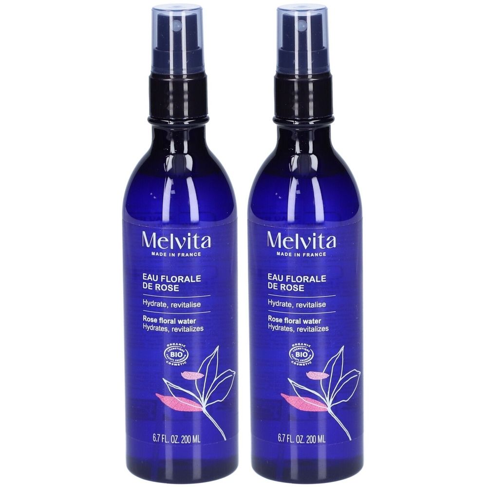 Melvita Eau Florale de Rose Hydrate et Revitalise