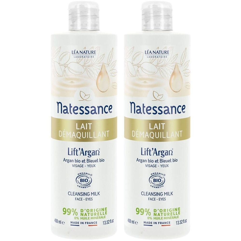 Lift Argan® Lait démaquillant douceur visage et yeux bio