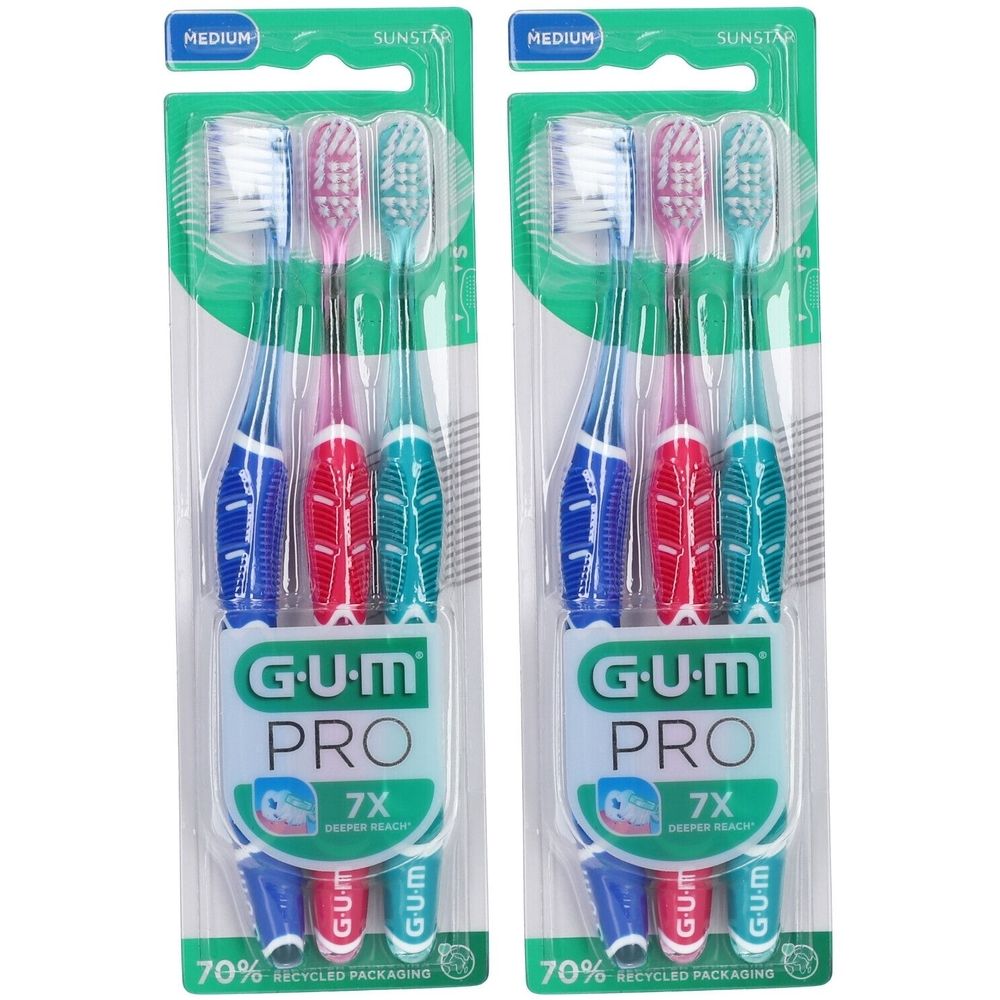 GUM® Technique PRO Brosse à dents Adultes medium