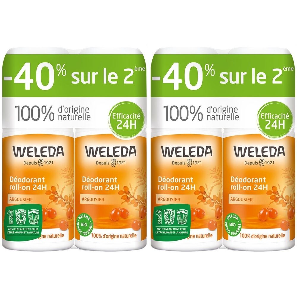 WELEDA Argousier Déodorant roll-on 24h
