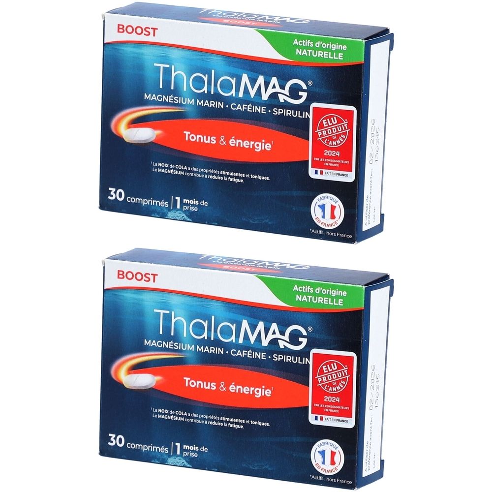 ThalaMAG Boost Magnésium Marin - Caféine - Spiruline