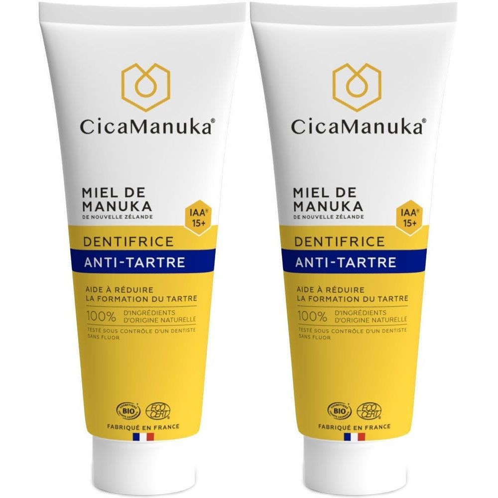 CicaManuka® Dentifrice anti-tartre au miel de Manuka IAA15+