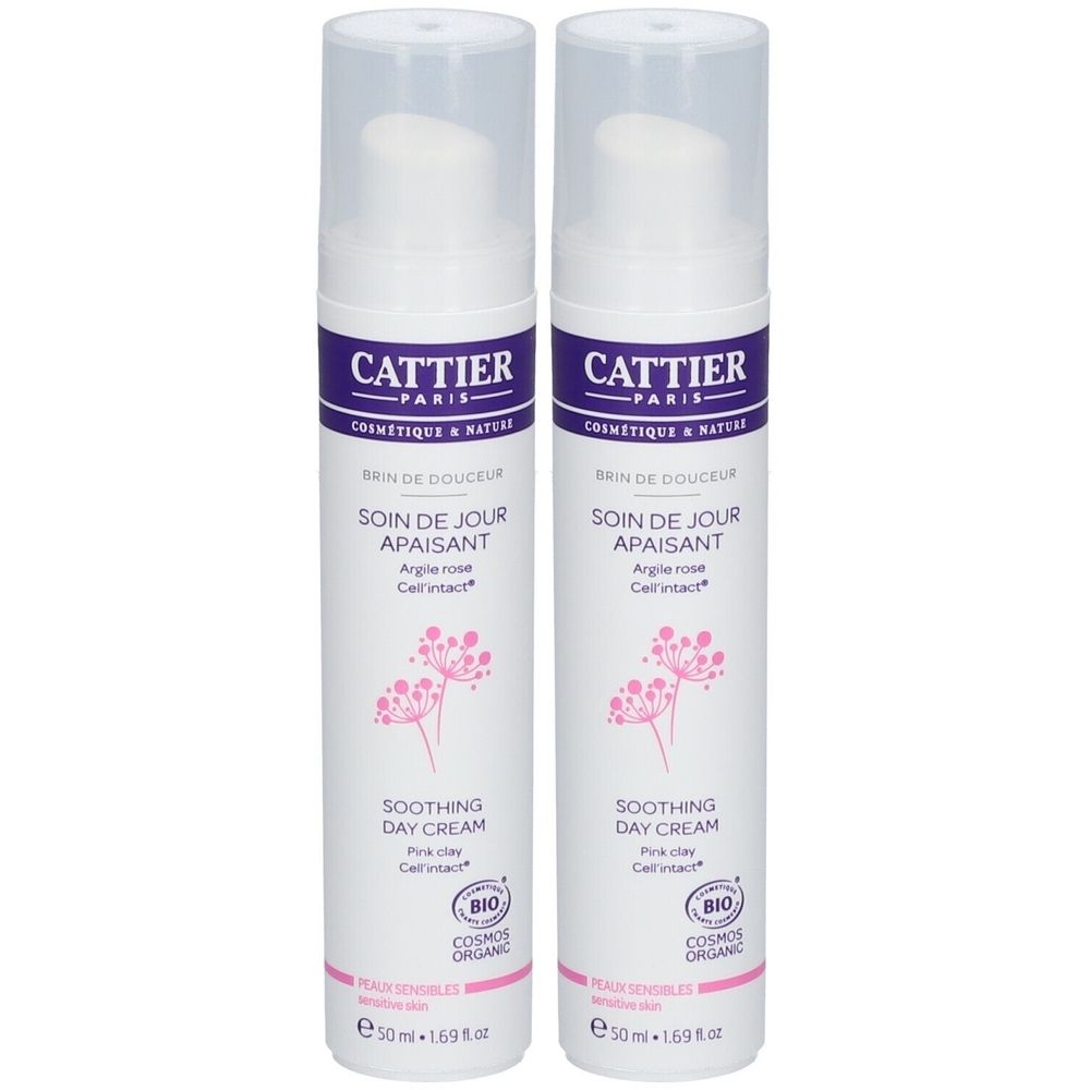 CATTIER Soin de jour apaisant Argile rose