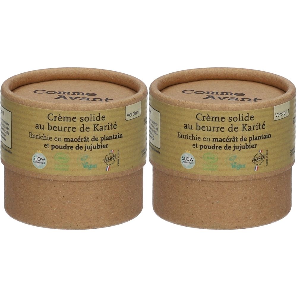 Comme Avant Crème solide enrichie au macérât de plantain