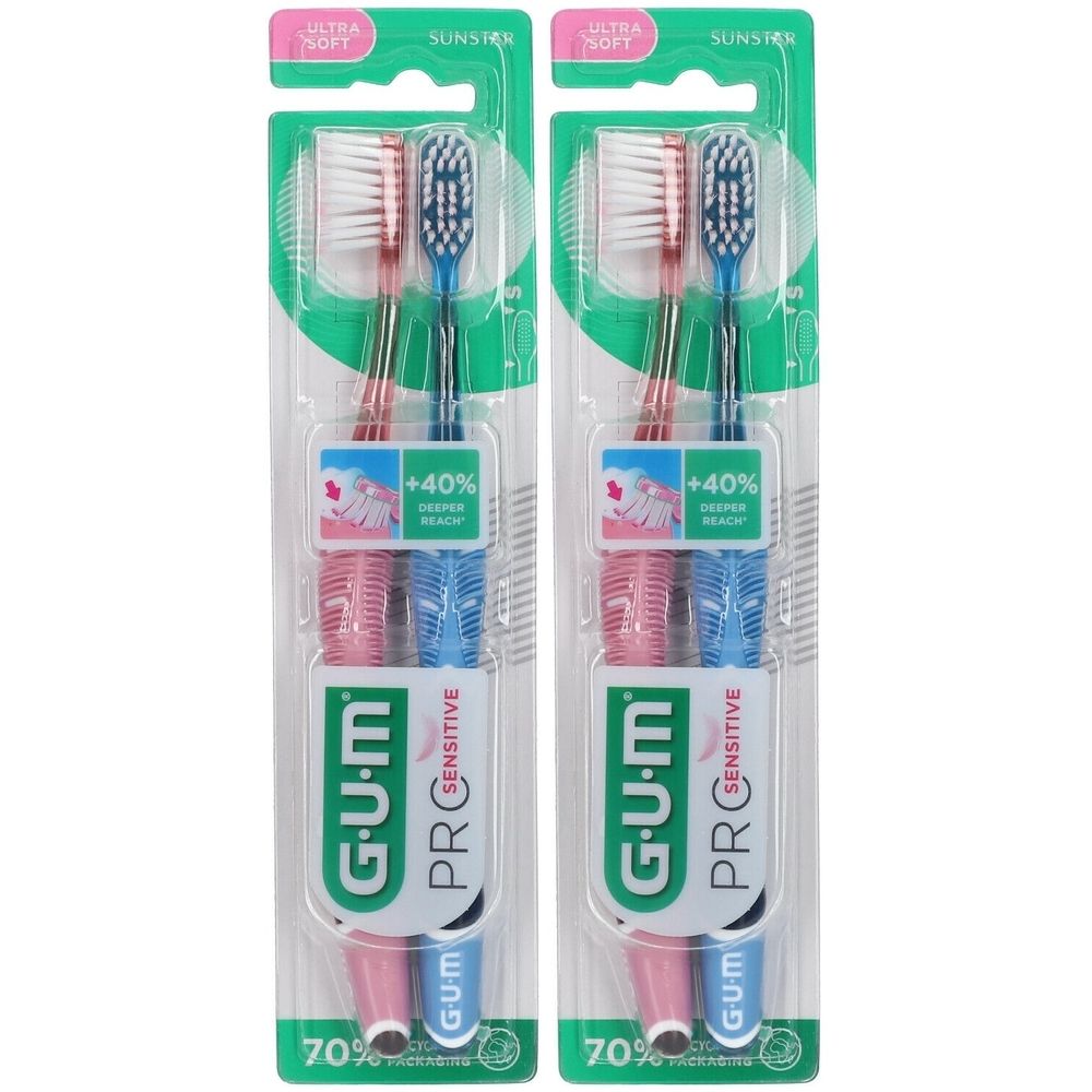 GUM® PRO SENSITIVE Brosse à dents ultra soft 510