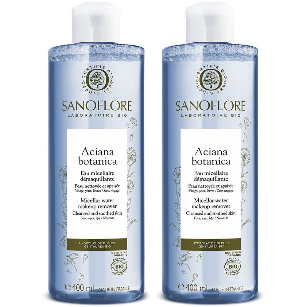 SANOFLORE Aciana botanica Eau micellaire certifié bio 400ml