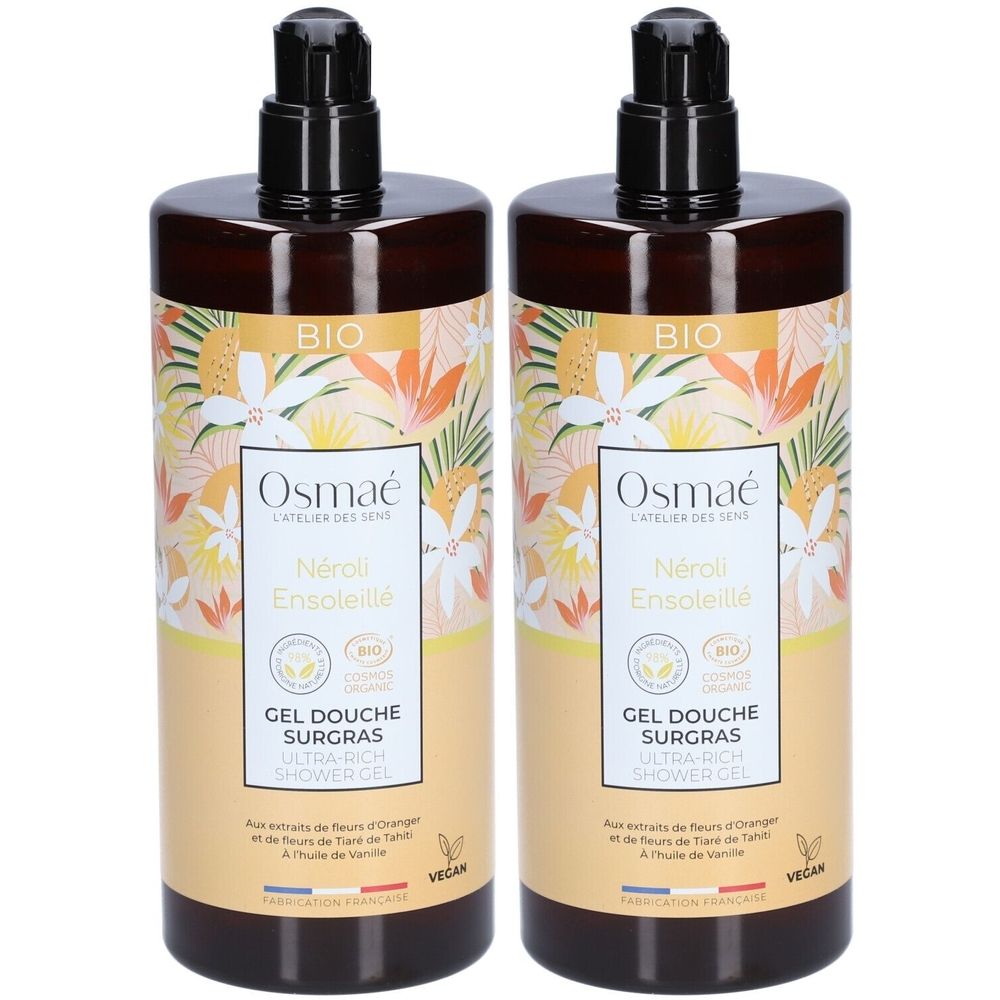 Osmaé Gel Douche Surgras Néroli Ensoleillé Bio