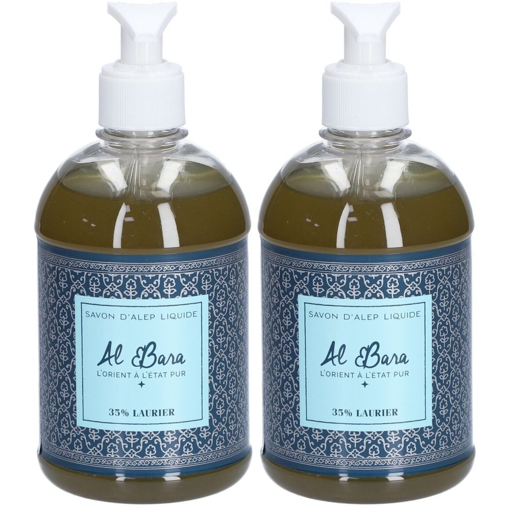 AL BARA SAVON D'ALEP LIQUIDE 35% LAURIER FLACON POMPE