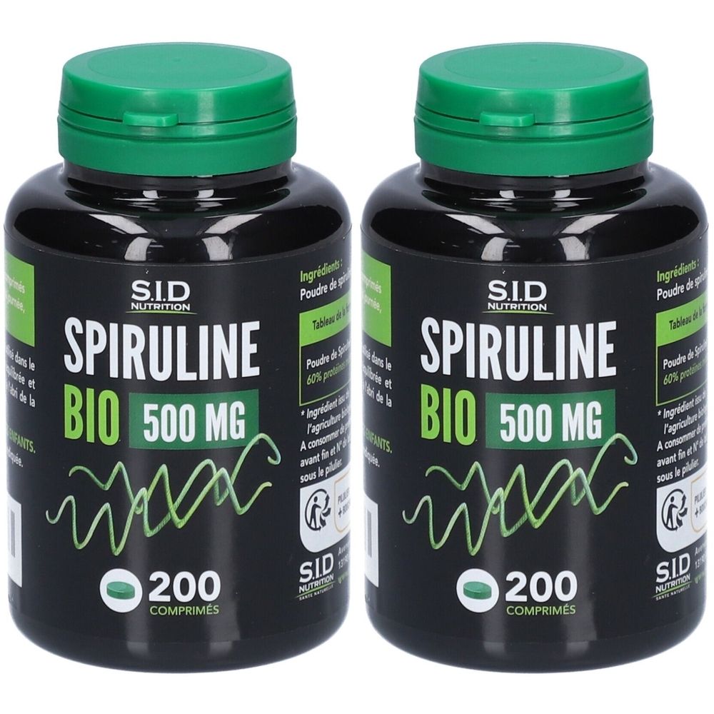S.I.D Nutrition - Spiruline Bio 500 mg