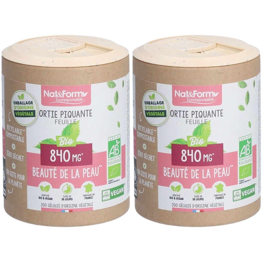 Nat&Form Ortie piquante (Feuille) Bio en gélules