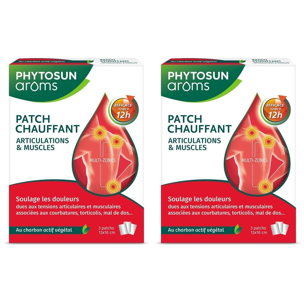 Phytosun Arôms Patch Chauffant Articulations et Muscles 3 Patchs