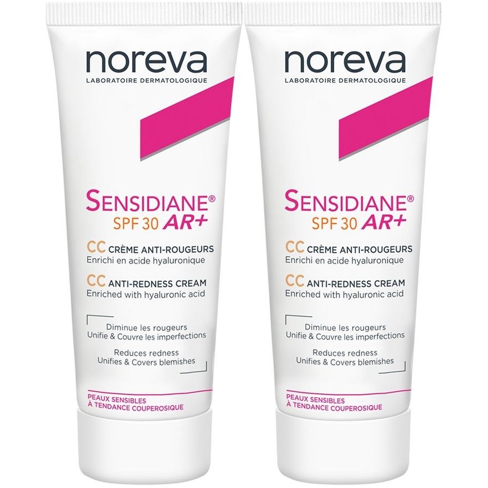 noreva Laboratoires Sensidiane AR+ CC Crème AntiRougeur SPF 30 Teinte claire