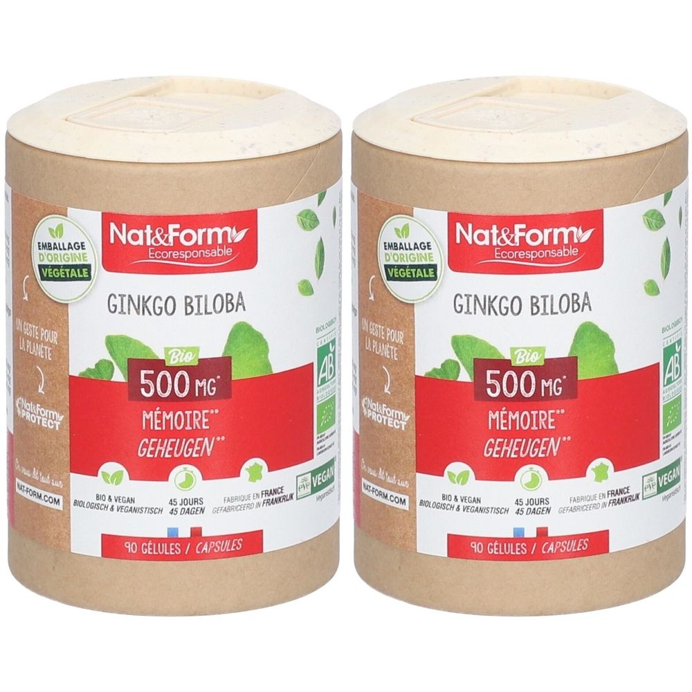 Nat&Form MÉMOIRE - GINKGO BILOBA CYPRÈS BIO