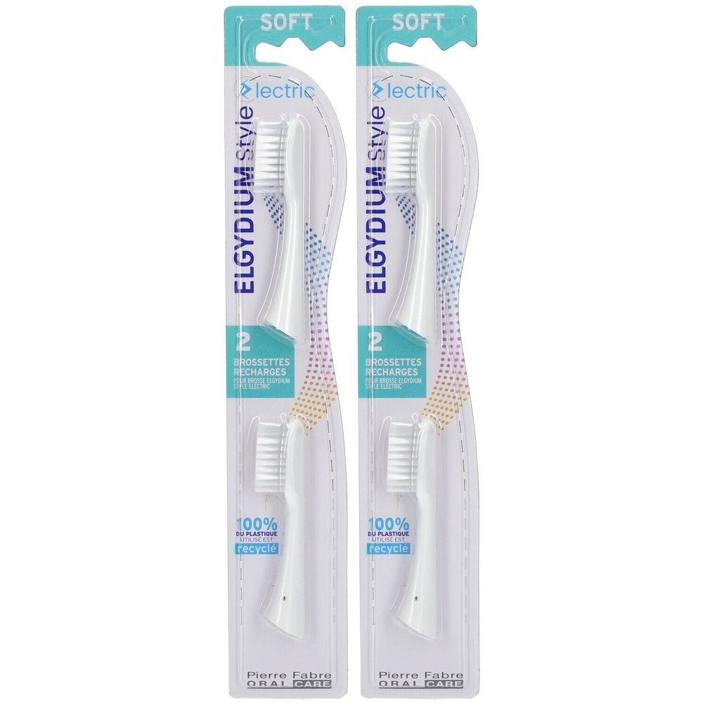 ELGYDIUM Style Electric Brossettes de Recharge Souple
