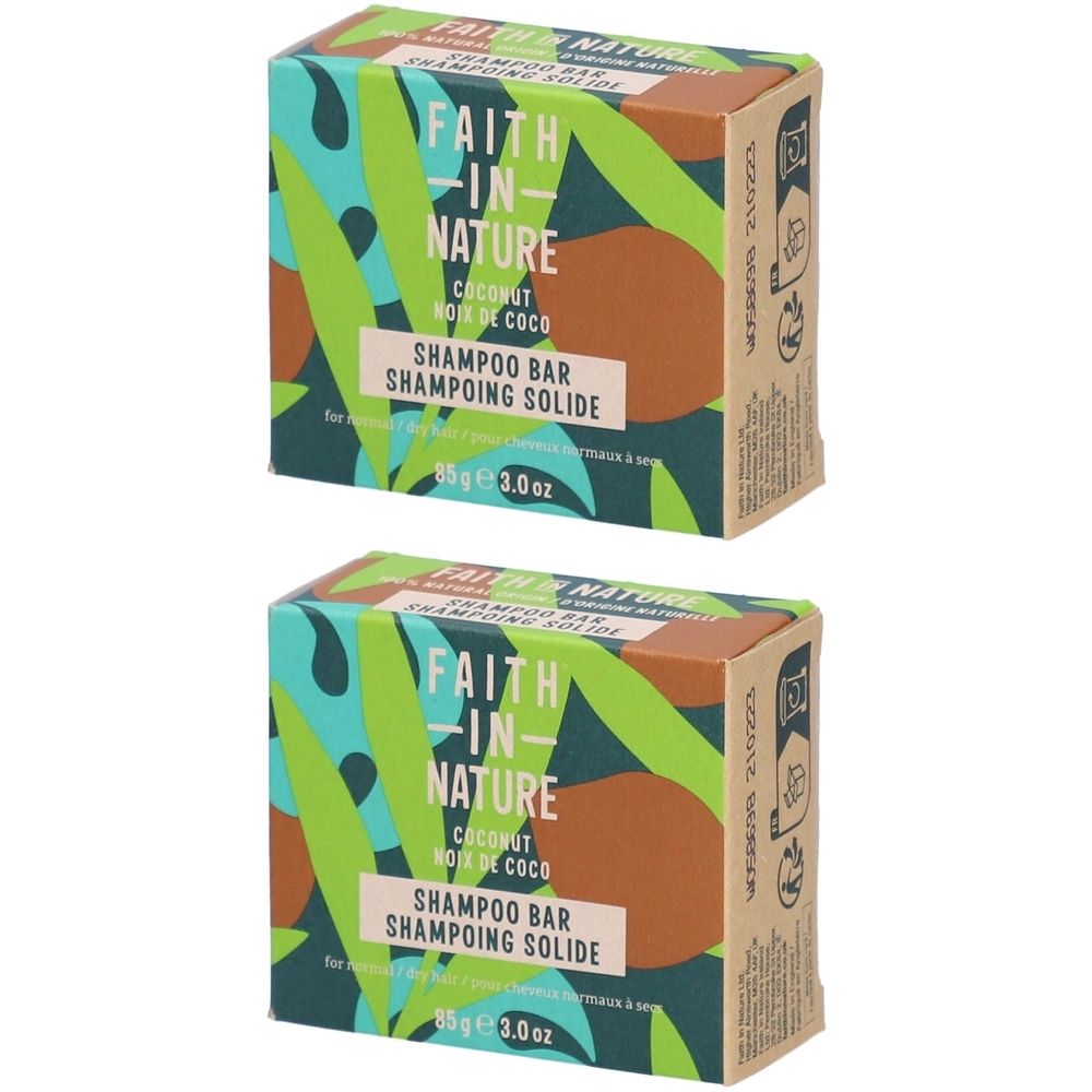 FAITH IN NATURE Shampoing solide - Noix de Coco