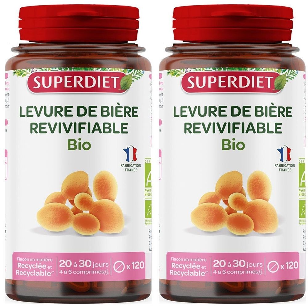 SUPER DIET Levure de bière revivifiable Bio