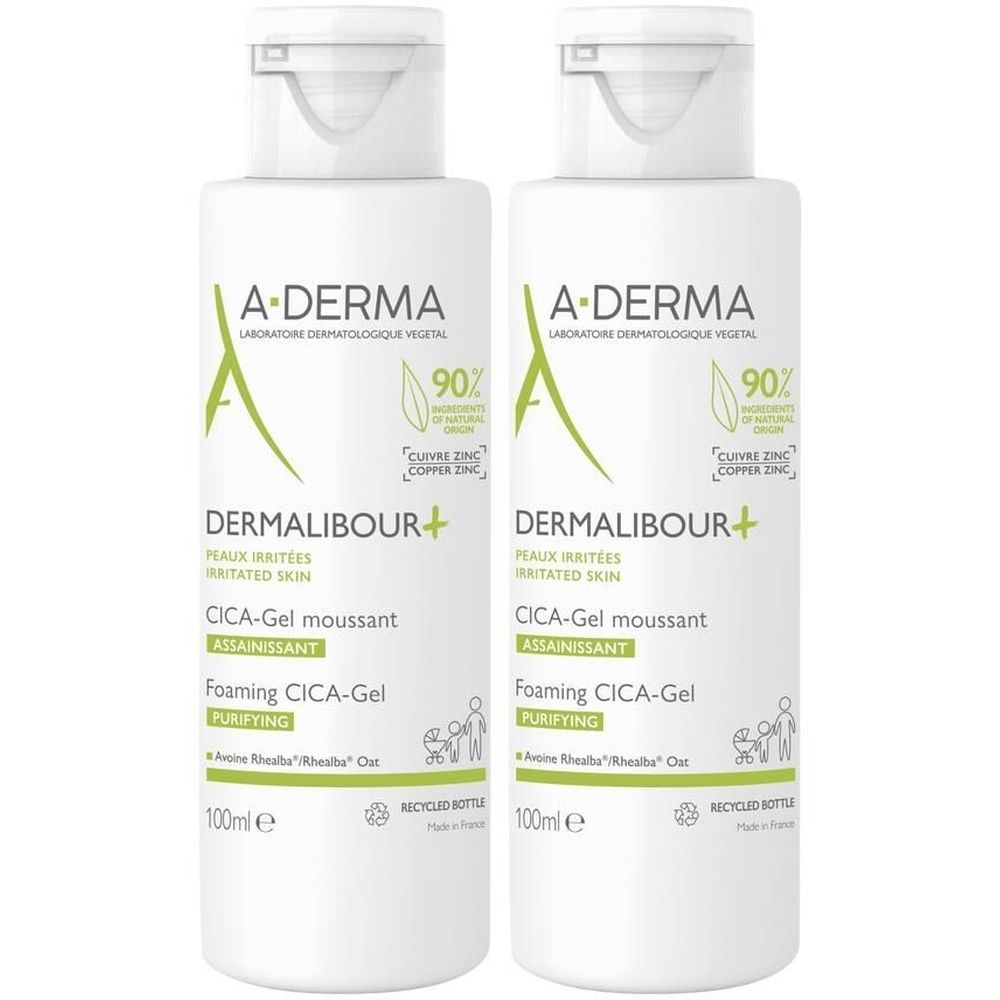 A-DERMA DERMALIBOUR+ CICA Gel moussant assainissant