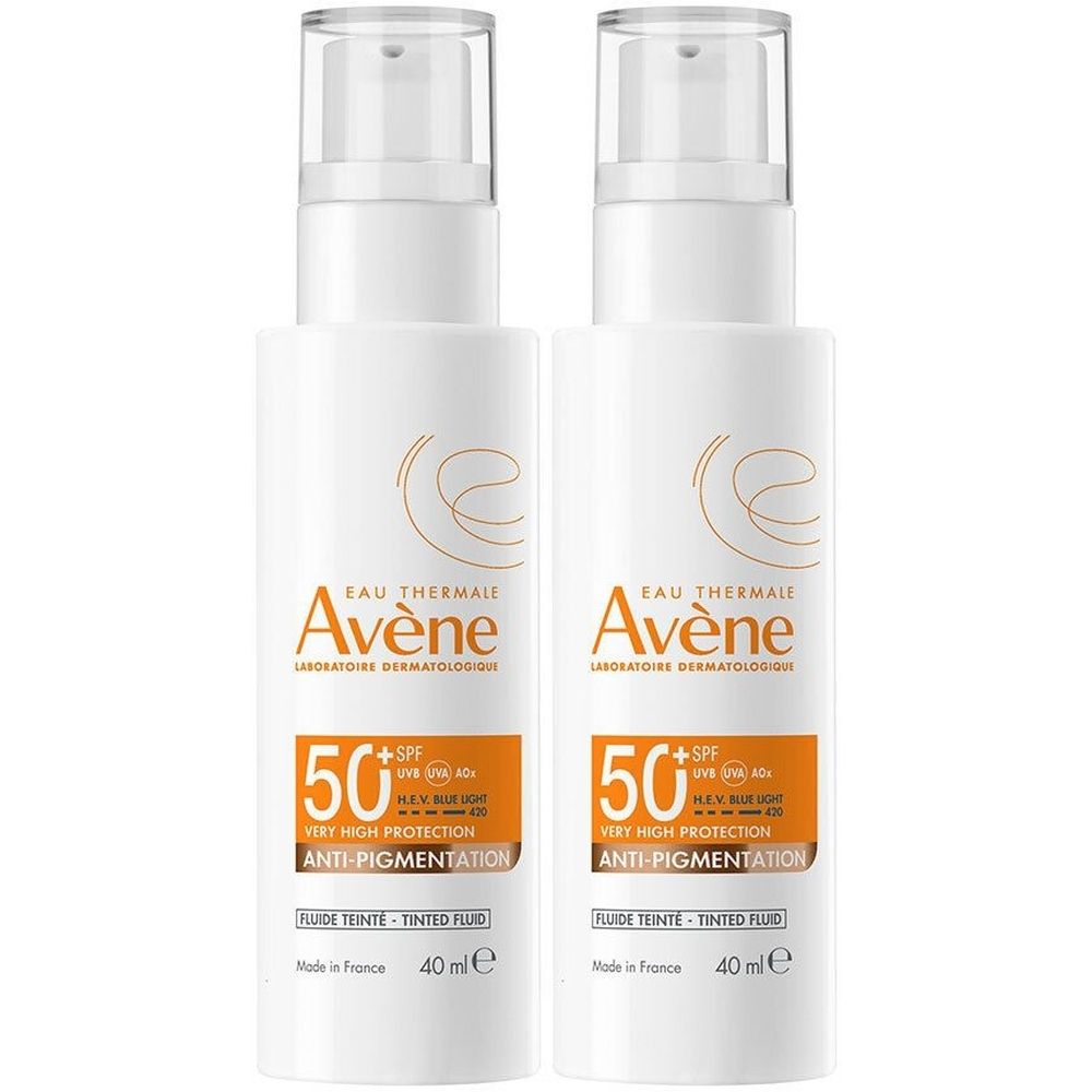 Avène Solaire Fluide teinté Anti-Pigmentation SPF50+ | Usage quotidien | Très Haute Protection | Peau sensible