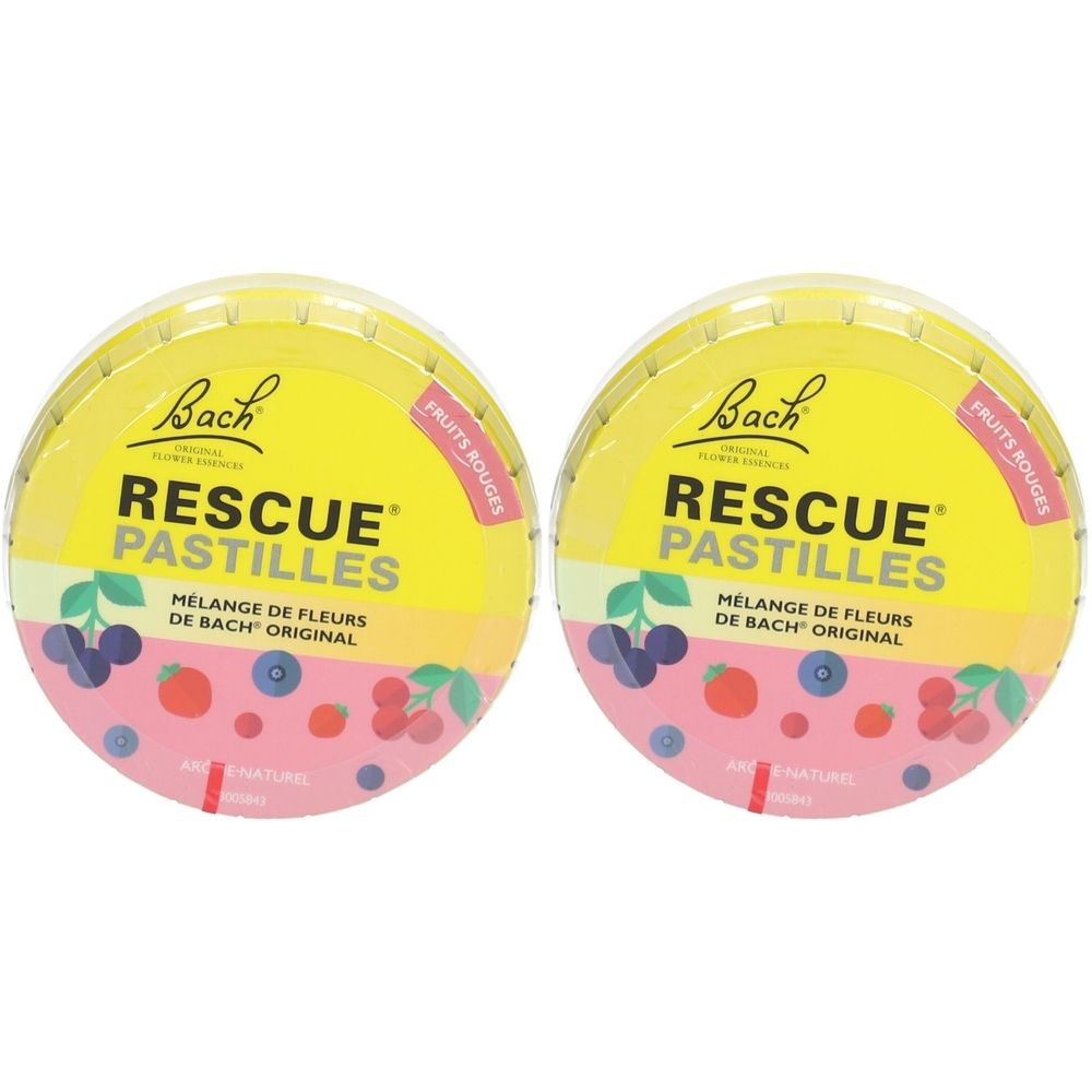 RESCUE® Pastilles Mélange de fleurs de Bach® Fruits rouges