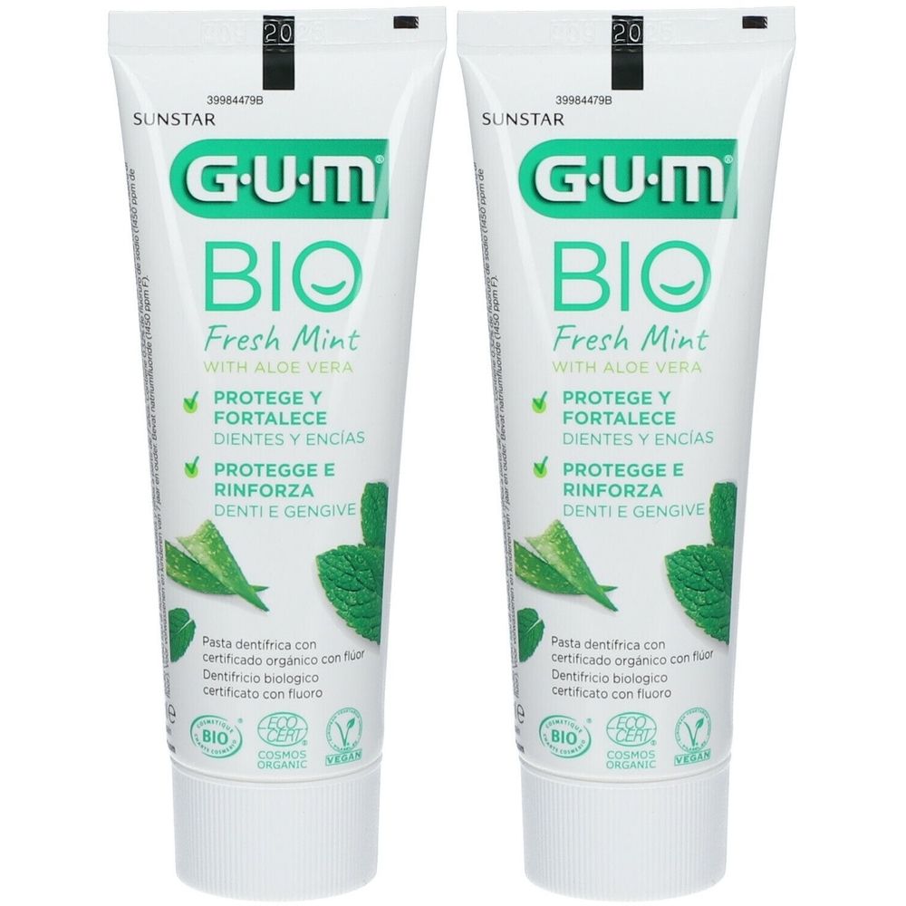 GUM® BIO Gel Dentifrice Menthe fraîche