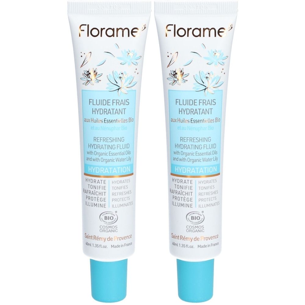 Florame Fluide frais hydratant BIO nénuphar