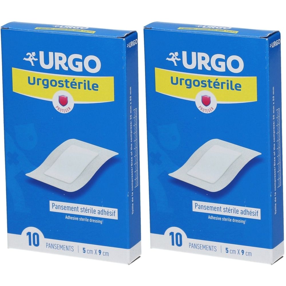 URGO Urgostérile Pansement adhésif stérile 5 cm x 9 cm