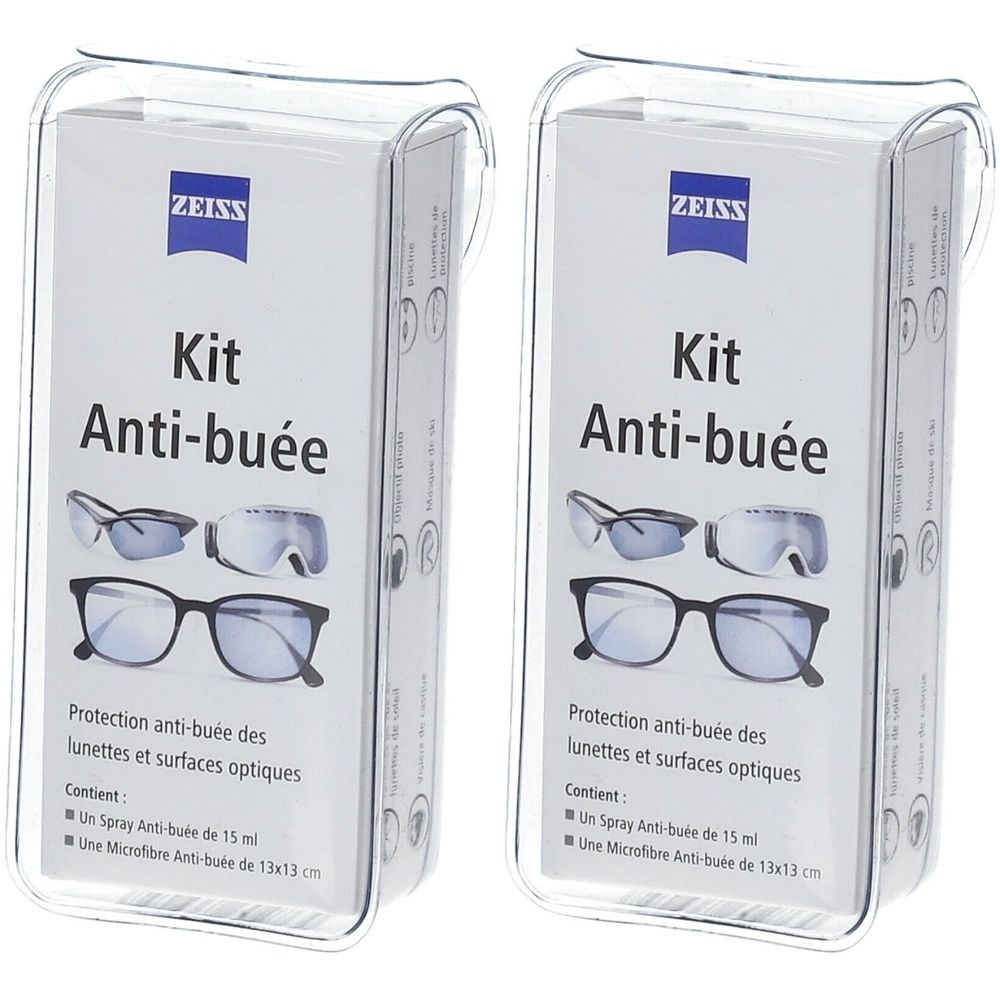 ZEISS Kit Anti-buée Spray + Chiffon Microfibre