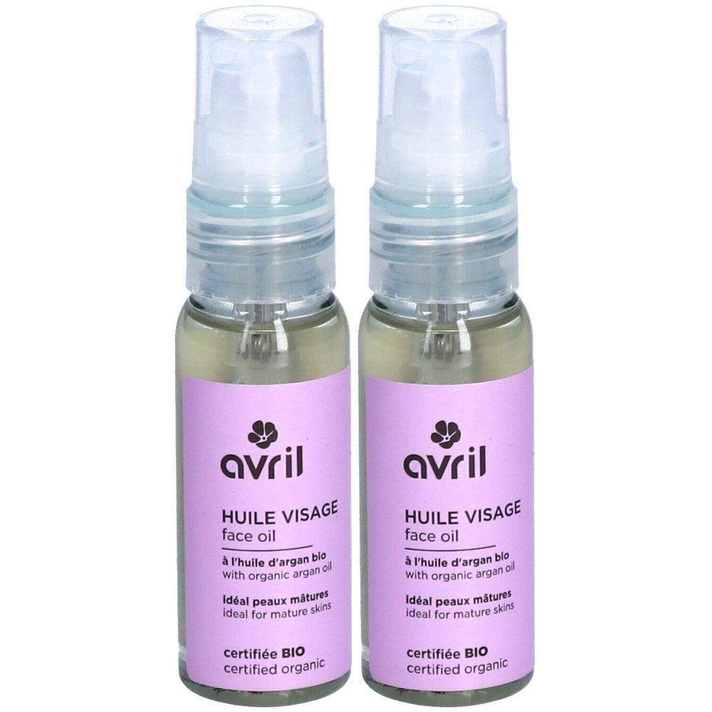 AVRIL Huile Visage à l'Huile d'Argan BIO -Peaux Matures