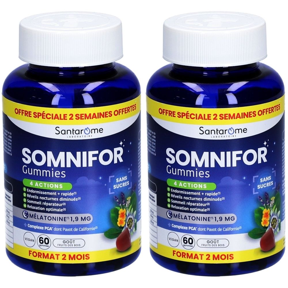 Santarome Somnifor Gummies Mélatonine sommeil & relaxation
