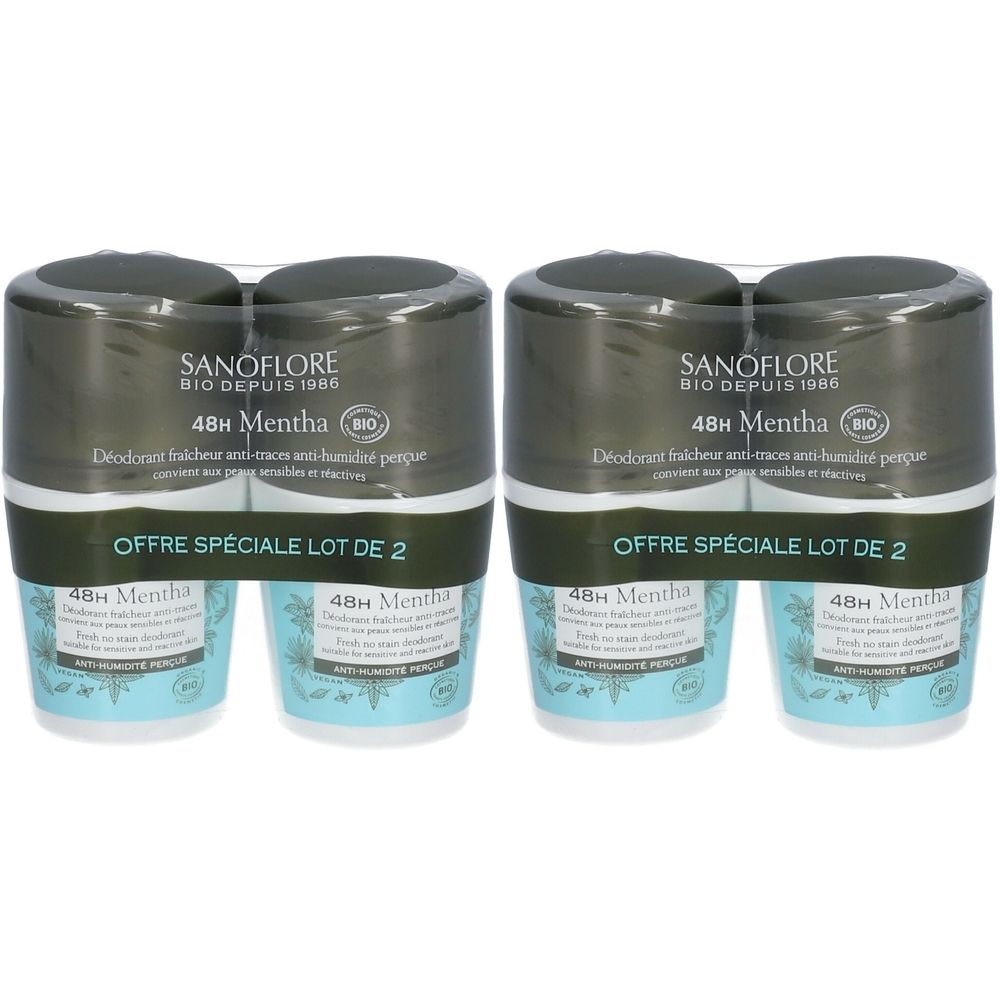 SANOFLORE Déodorant Mentha efficacité 48h certifié bio
