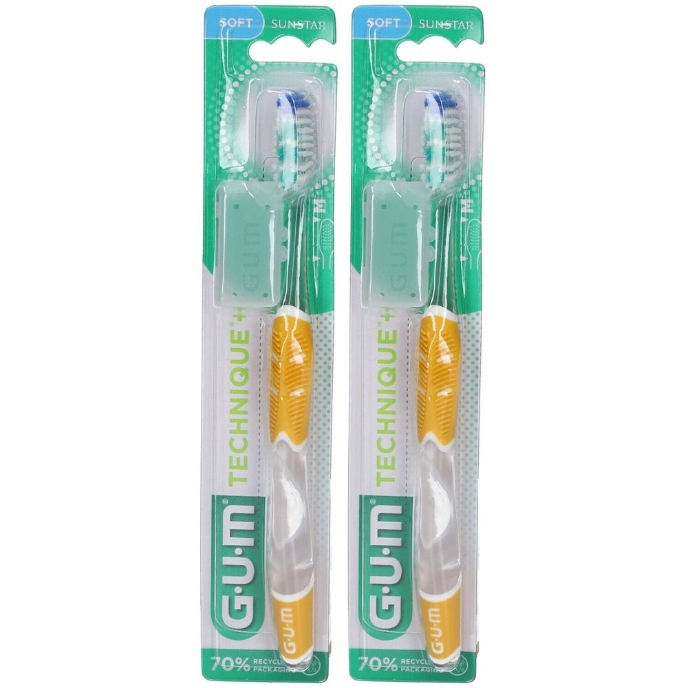 GUM® Technique+ Brosse à dents Souple Adultes