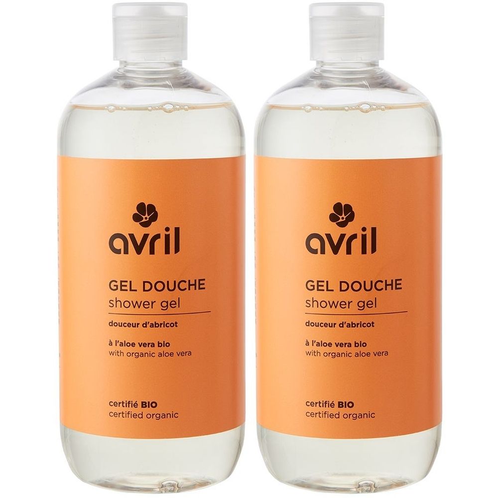 Avril Gel douche Coeur d'Abricot Certifié BIO