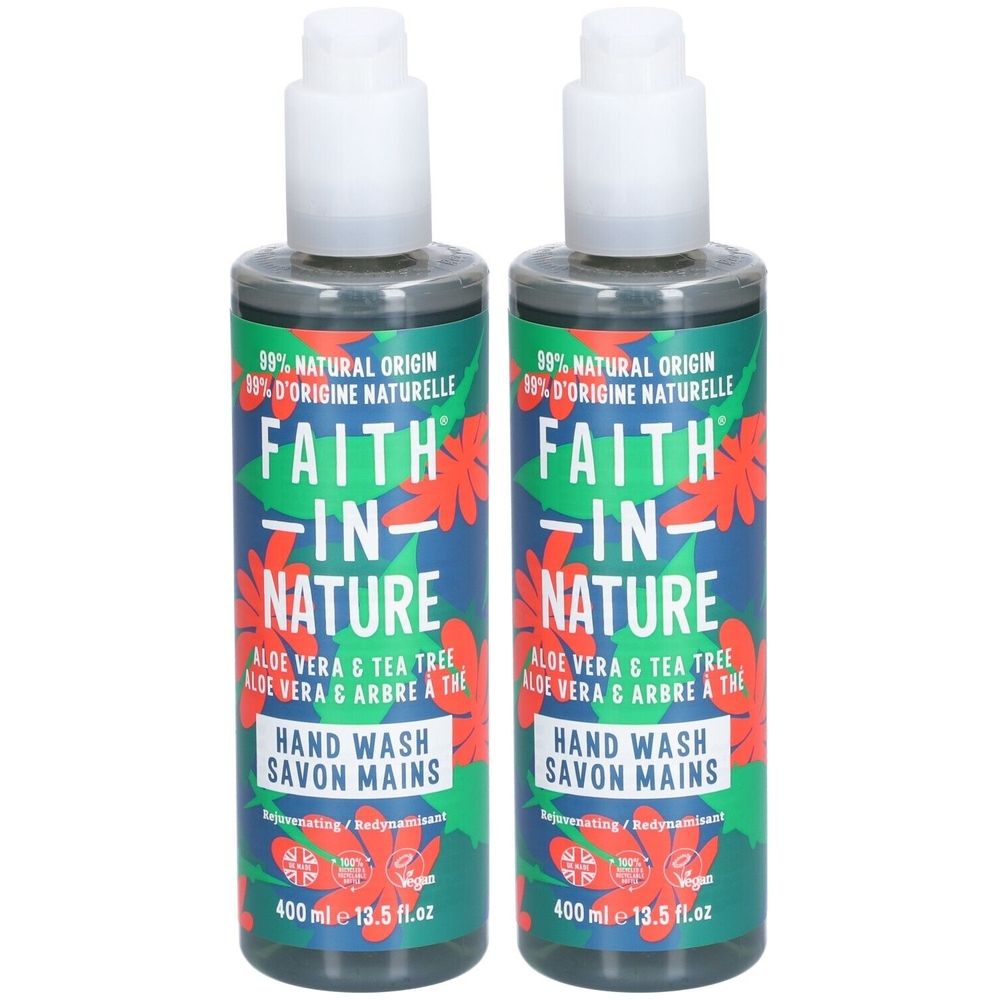 Faith in Nature Aloe Vera & Arbre à Thé Savon Mains