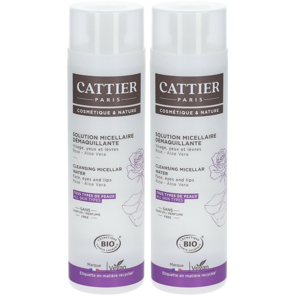 Cattier Perle d'Eau Solution Micellaire Démaquillante BIO