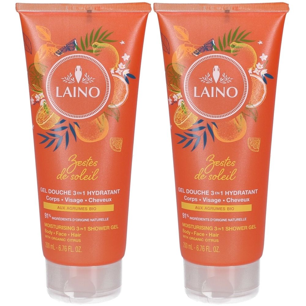 LAINO Shampooing Douche 3 en 1 Agrumes BIO