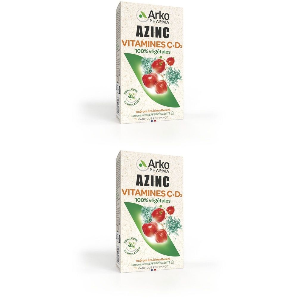 Arkopharma AZINC® Vitamines C + D 100% végétales