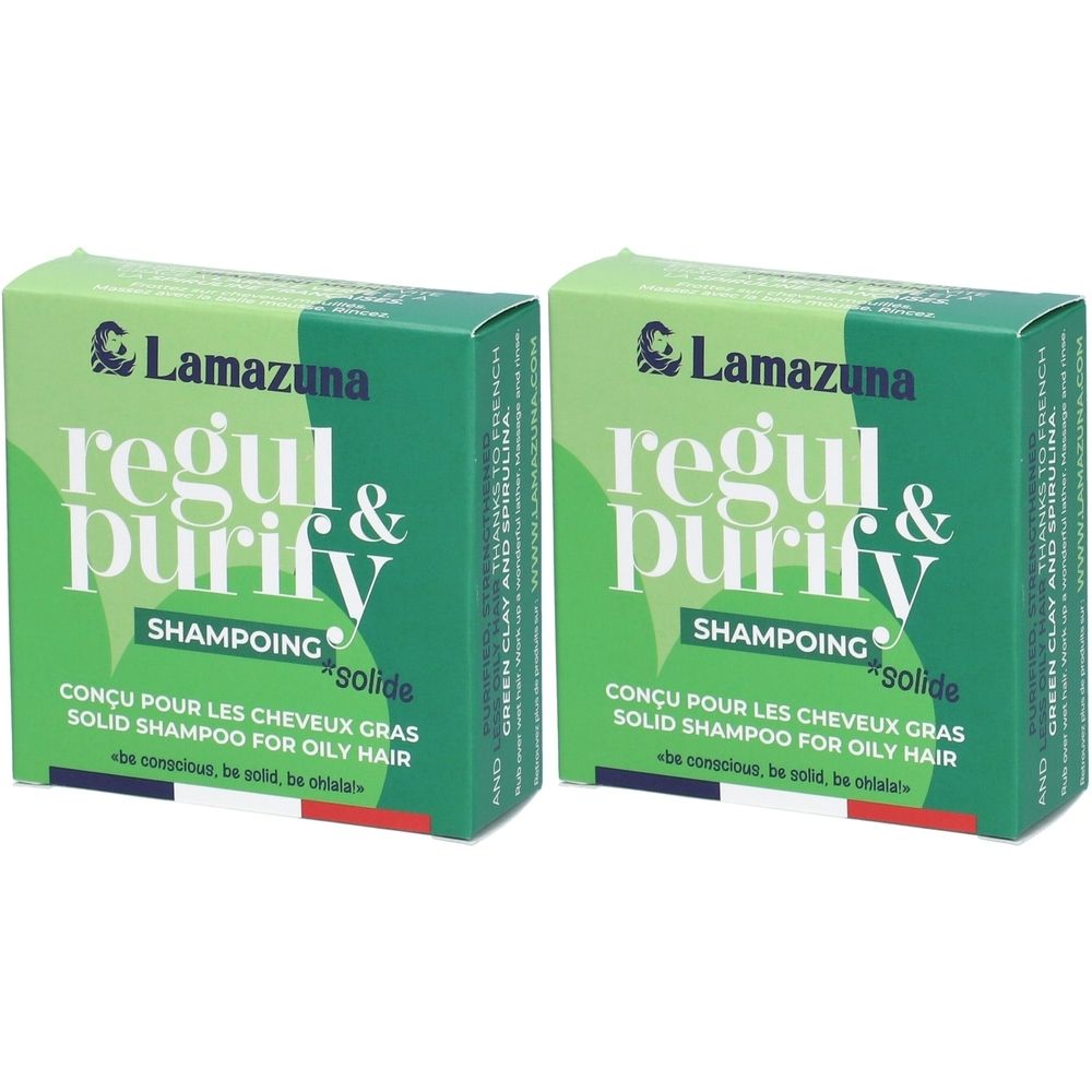 LAMAZUNA Regul & Purify Shampoing Solide