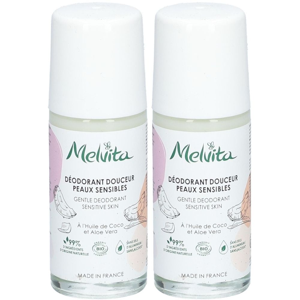 Melvita Les Essentiels Déodorant Douceur Roll-on Peaux sensibles