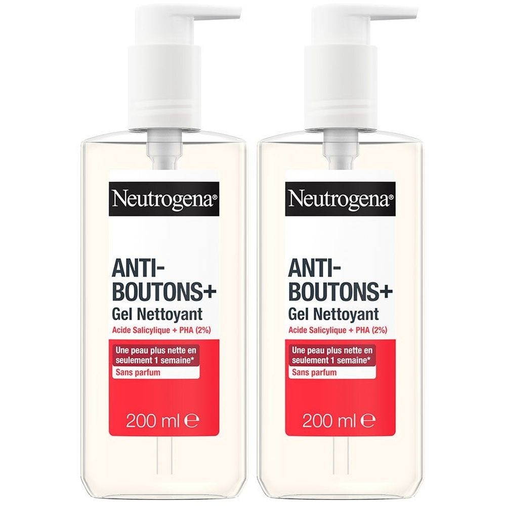 Neutrogena Anti-Boutons + Gel Nettoyant Visage Peaux à Tendance Acnéique 200ml
