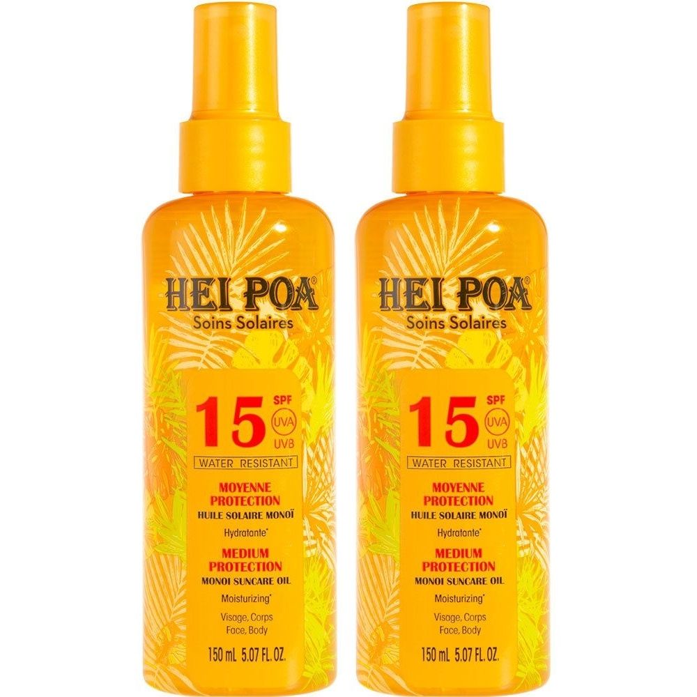 HEI POA® Huile Sèche Solaire Monoï SPF15