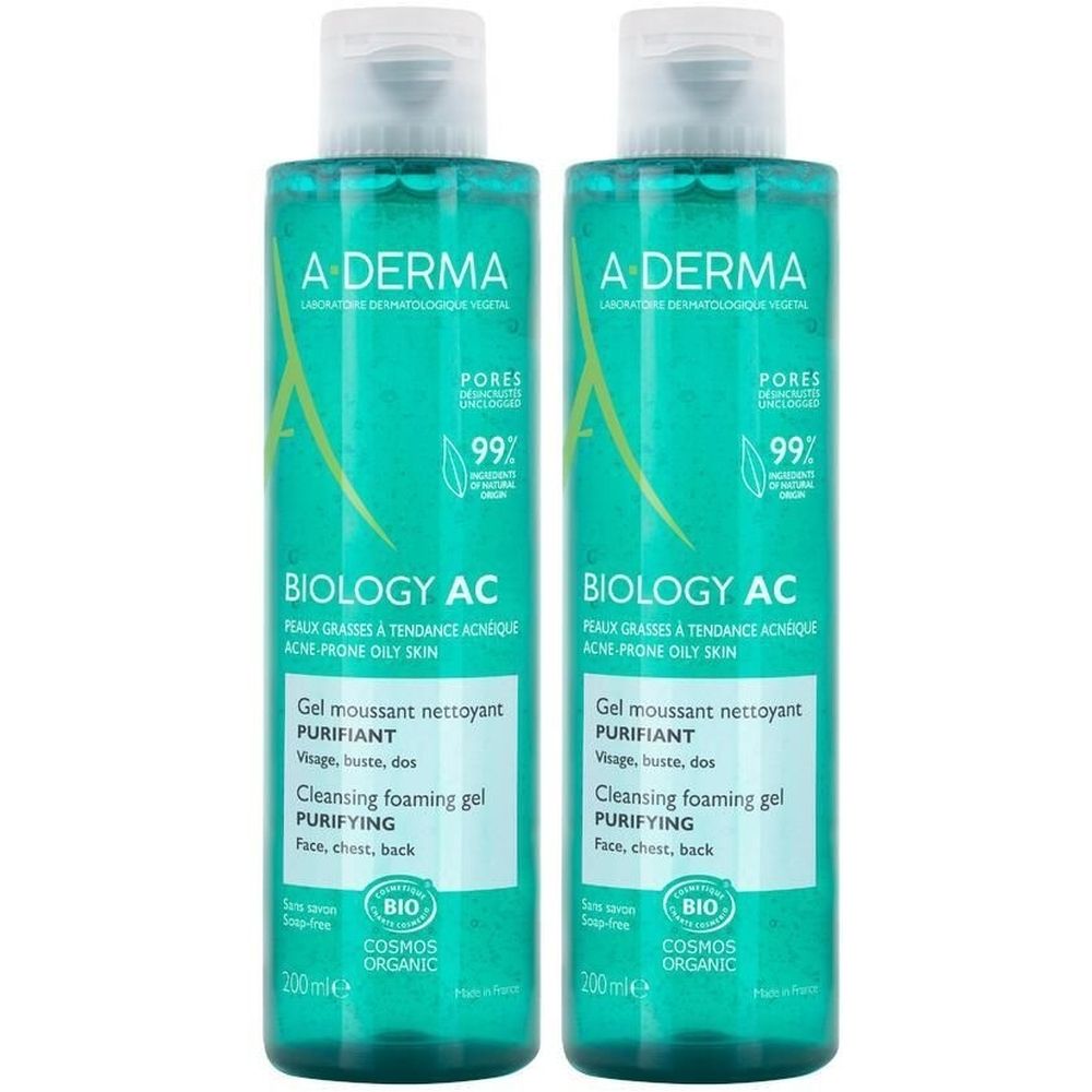 A-DERMA BIOLOGY AC Gel moussant nettoyant purifiant