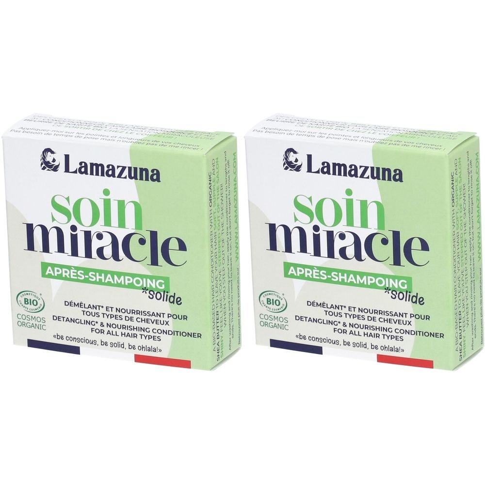 LAMAZUNA Soin Miracle Après-Shampoing Solide