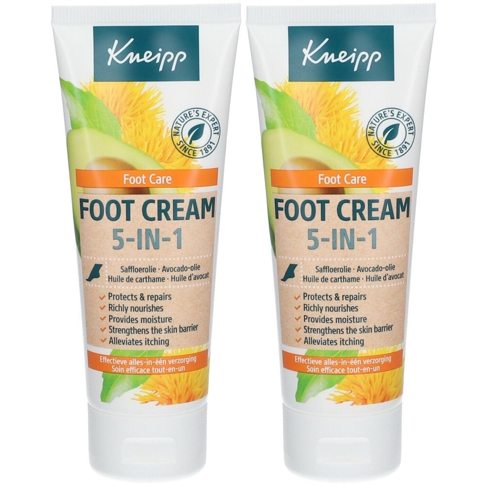 Kneipp® Crème pieds 5 en 1 Huile de carthame - Huile d'avocat