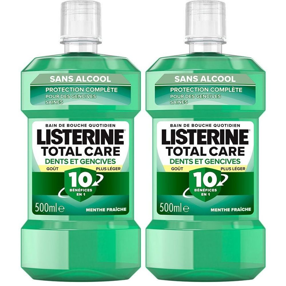 Listerine Total Care Dents et Gencives – Bain de Bouche Sans Alcool
