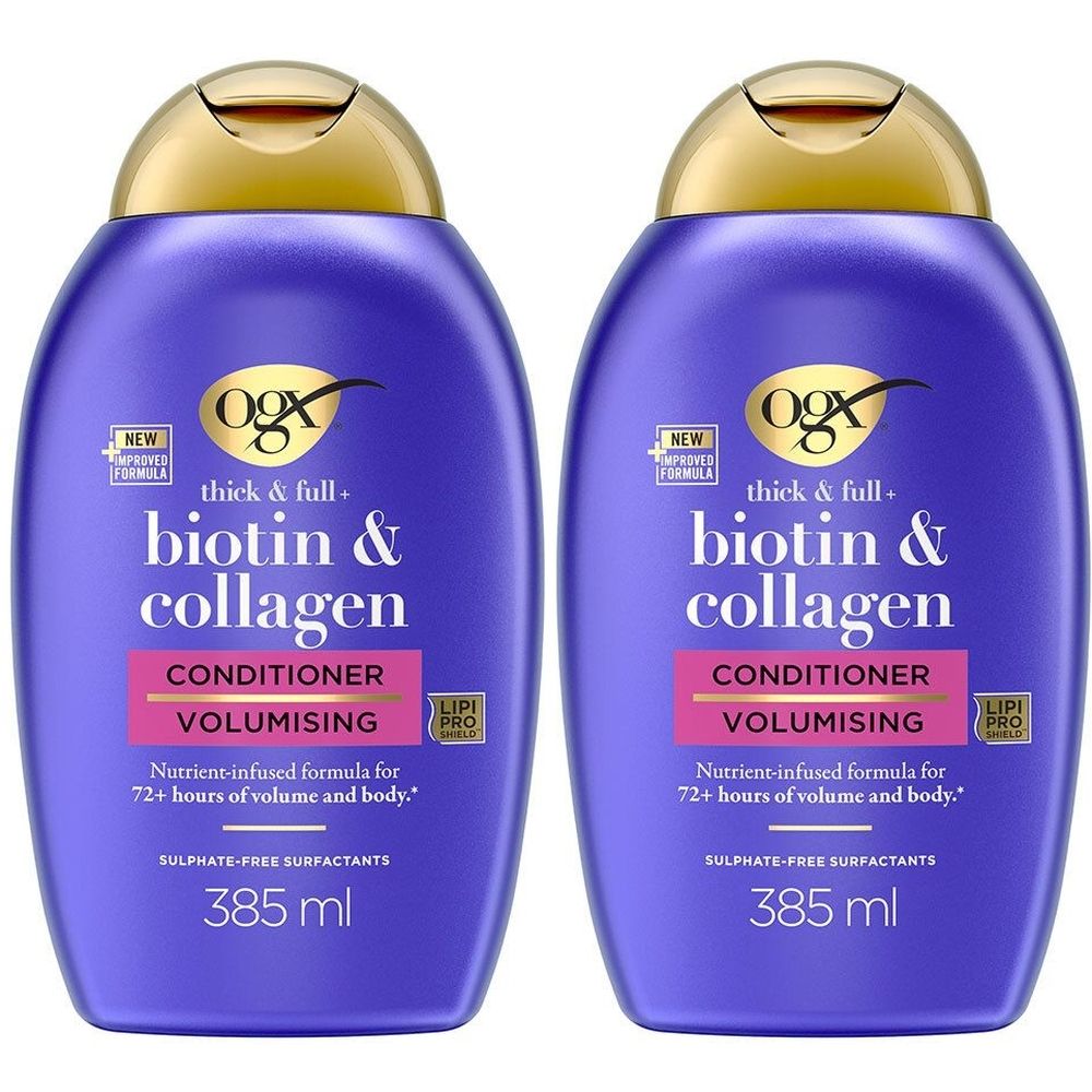 Ogx Apres Shampooing Biotine & Collagene - Cheveux Fins - 385ml
